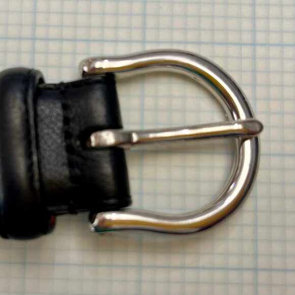 Men's Coach Black Leather Belt - - 36 Inches - 90 cm - Excellent! - Picture 4 of 4